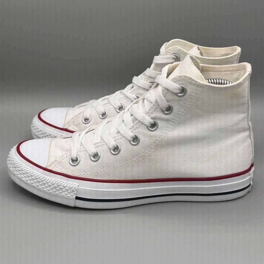 Converse Chuck Taylor All Star High Top Sneakers White Canvas Mens 5 Womens 7 - Picture 6 of 16